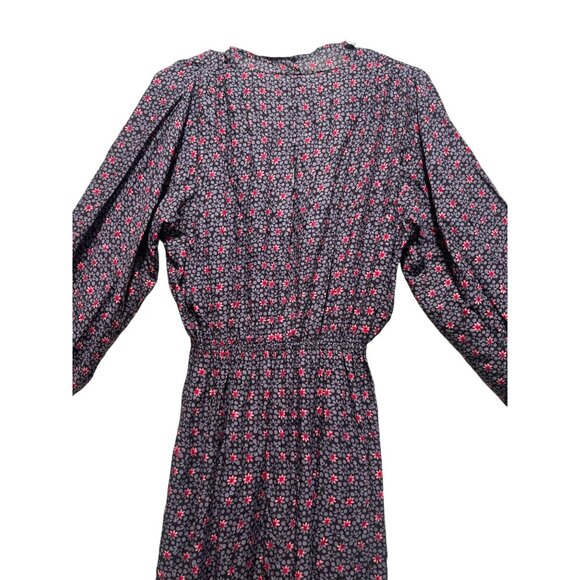 Natalie Martin Anthropologie Nico Wrap Maxi Dress Womens Medium Floral Draped - Picture 13 of 16